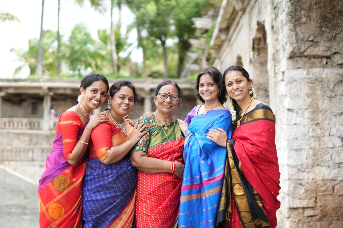 Palivela Rama Devi with her four daughters